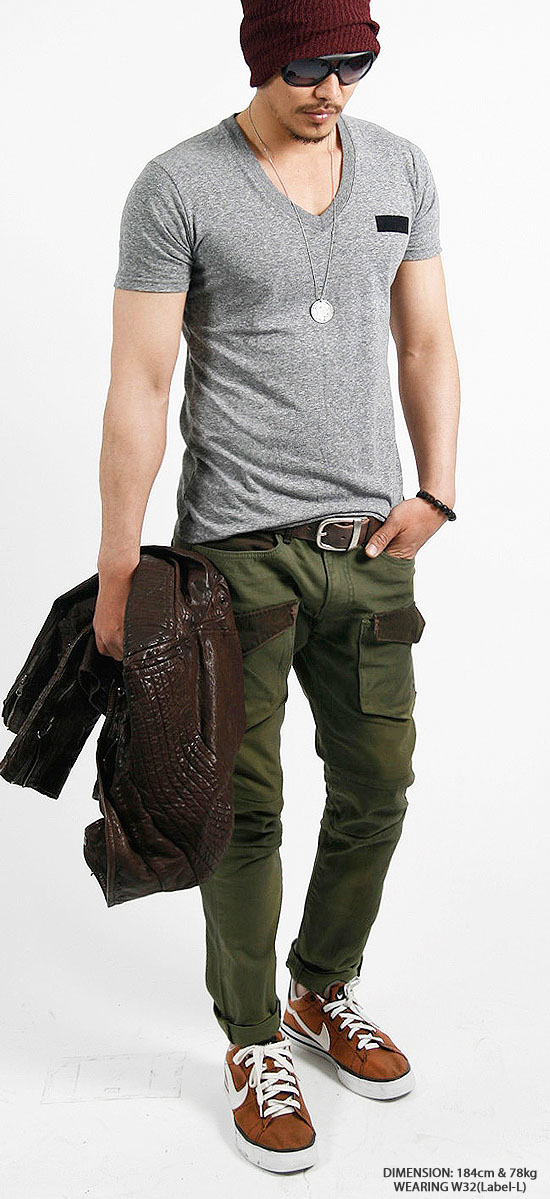slim cargo work pants